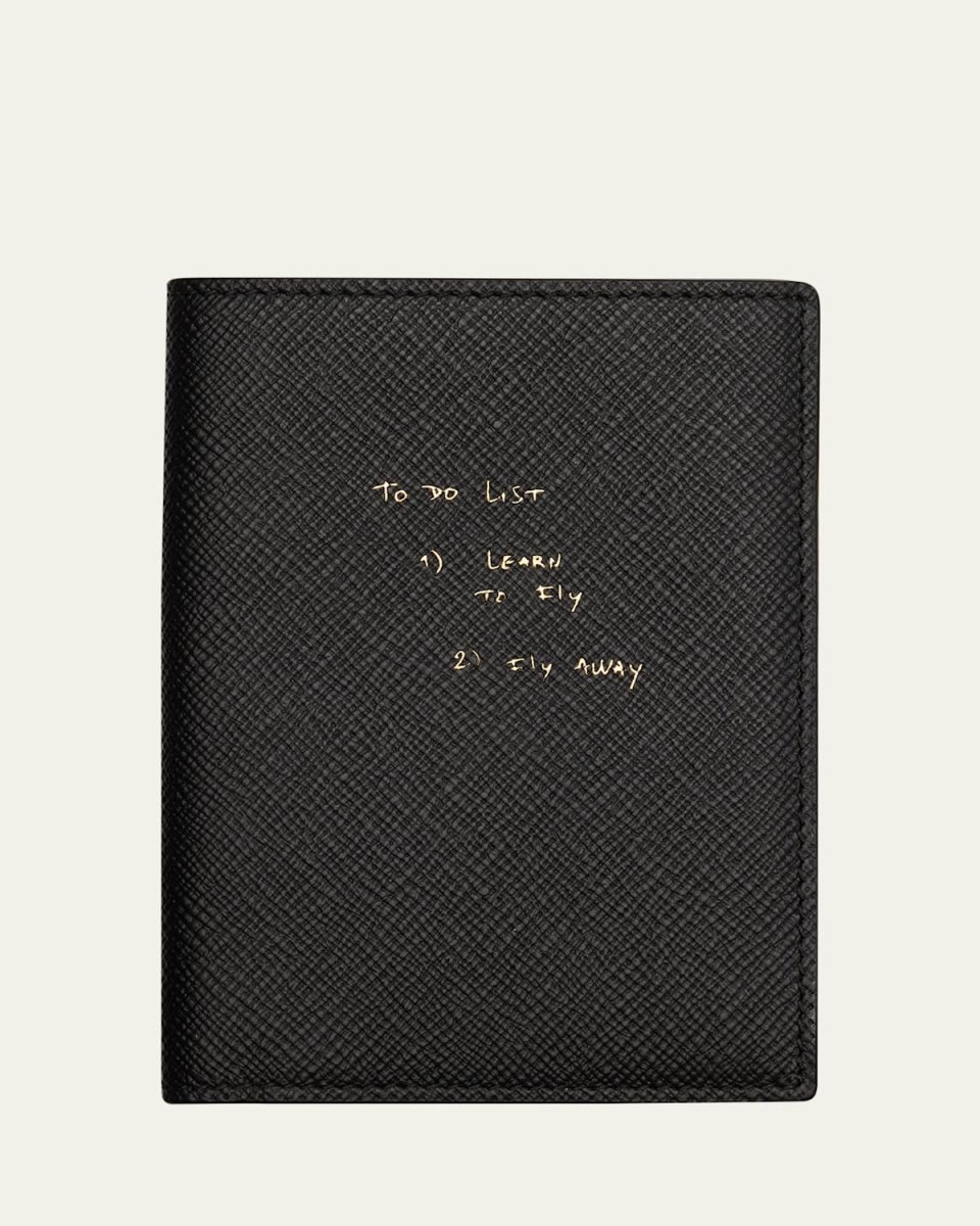 x Thomas Lelu "To Do List" Panama Leather Passport Cover